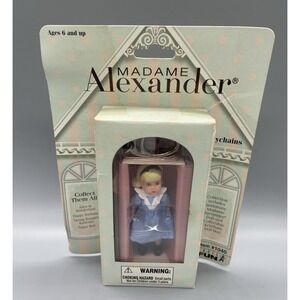 Madame Alexander Doll Vintage Keychain Ring Alice in wonderland Box wear